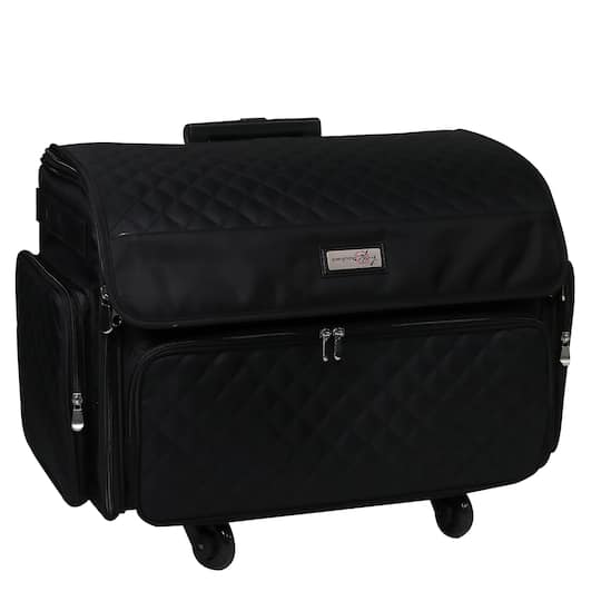 Everything Mary Black Quilted Deluxe Sewing Machine Storage Case